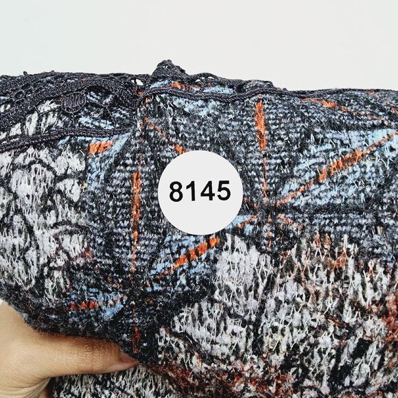 One World Womens Size M Grey Long Sleeve Lightweight Sweater With Lace Trim Fall - Picture 12 of 13